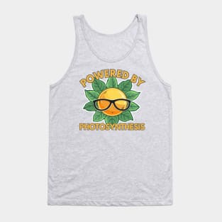 Powered by Photosynthesis - Sun and Green Leaves Design Tank Top